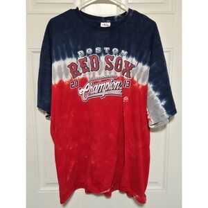 Boston Red Sox 2013 World Series Champions Shirt Tie Dye MLB Baseball Mens 2XL